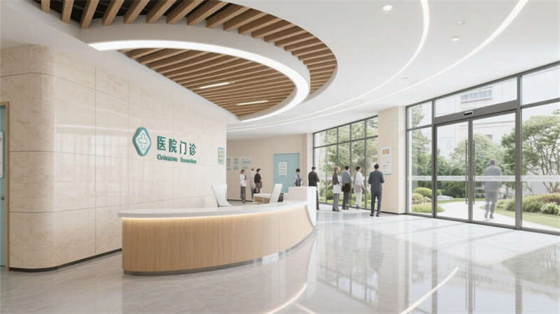 療愈綠洲，光影共生——合肥6000平醫(yī)院裝修設(shè)計效果圖